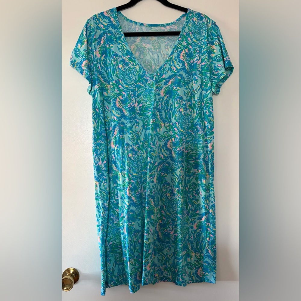EUC Lilly Pulitzer Etta T-shirt Dress - XL